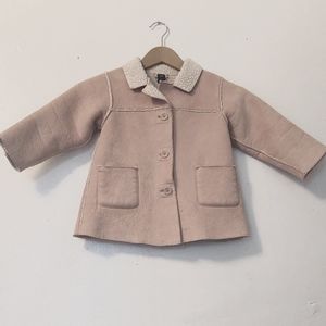 Gap Faux Suede Sherpa lined Coat sz 4T